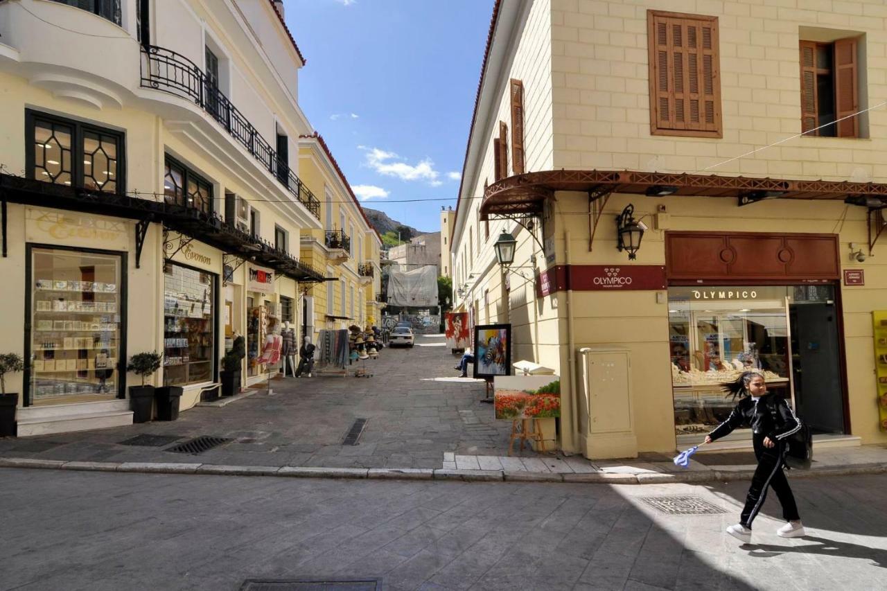 Historic Plaka Lägenhet Aten Exteriör bild