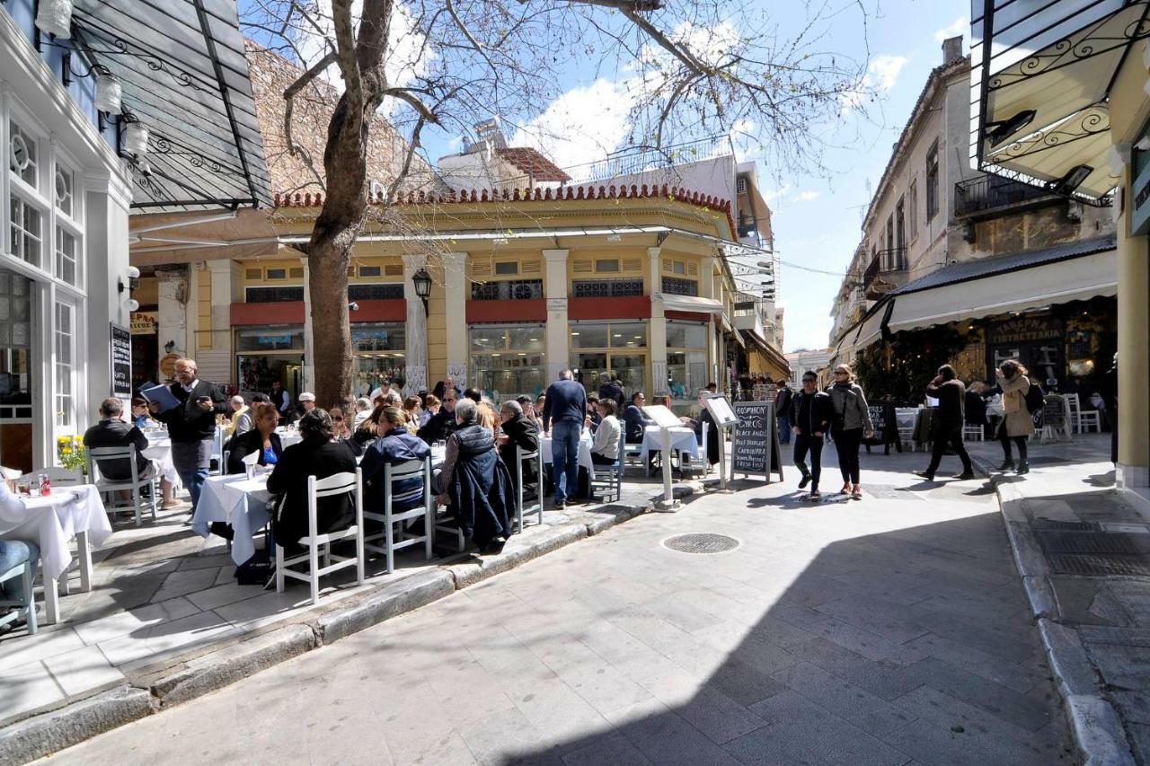 Historic Plaka Lägenhet Aten Exteriör bild